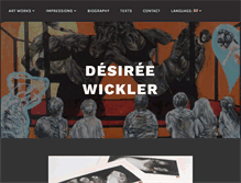 Tablet Screenshot of desireewickler.net